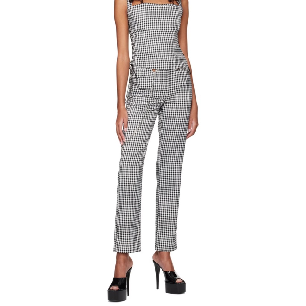 Miaou SSENSE Work Capsule – Black & White Tommy Trousers size S
